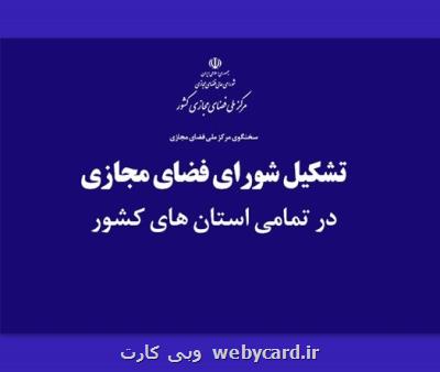 توسعه کارهای مرکز ملی فضای مجازی در استانها