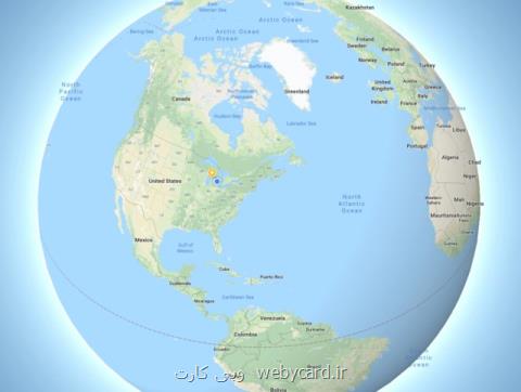 نمایش سه بعدی زمین توسط گوگل مپ